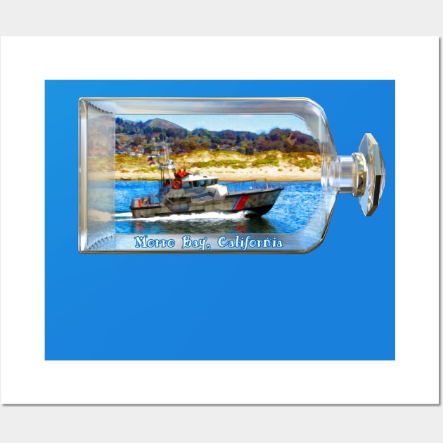 Ship In A Bottle Morro Bay California Wall Art by 2HivelysArt